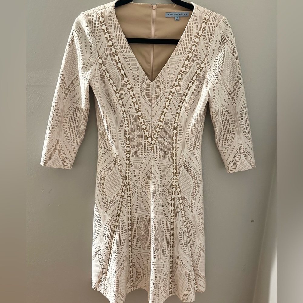 Cream Lace dress from Antonio Melani